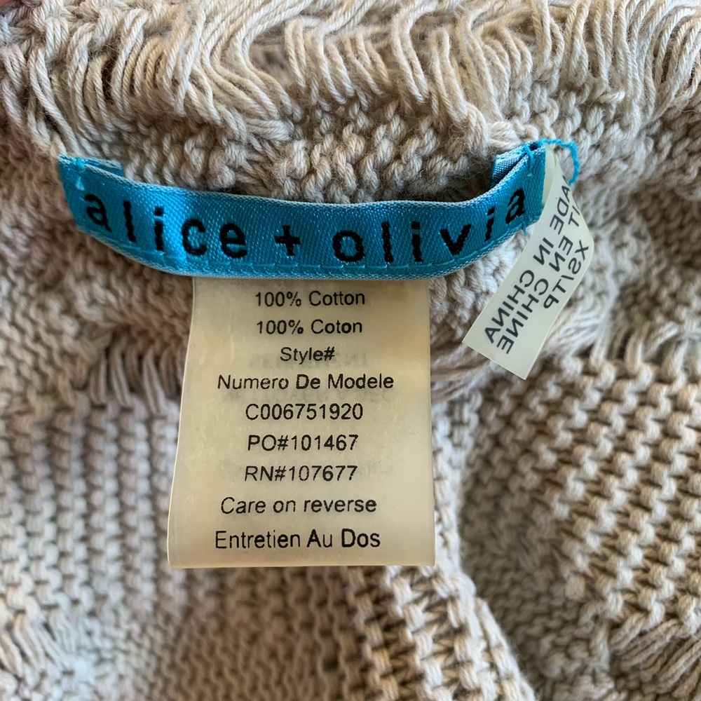Alice and Olivia asymmetrical open cardigan vest - Picture 7 of 8